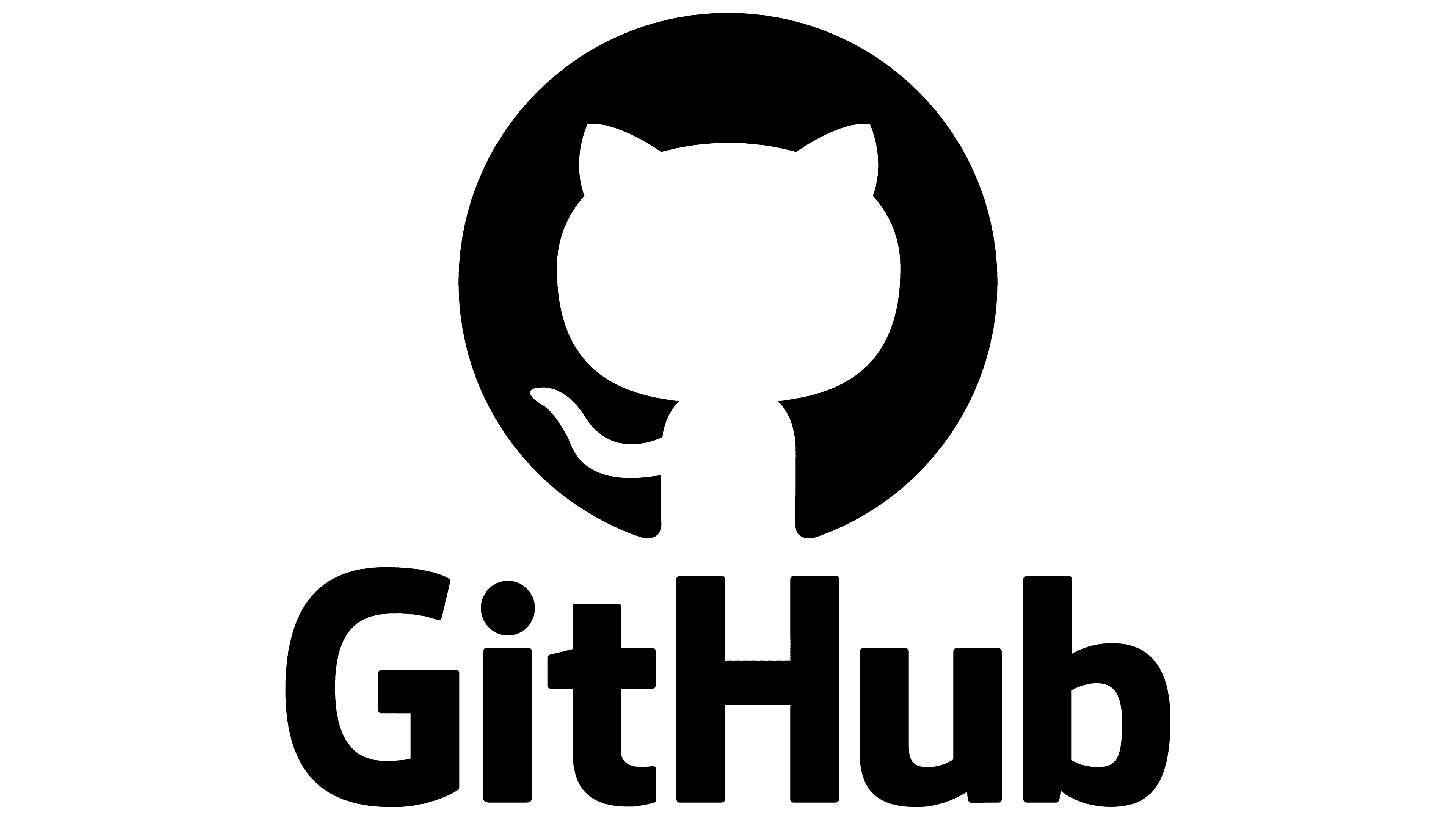GitHub logo black